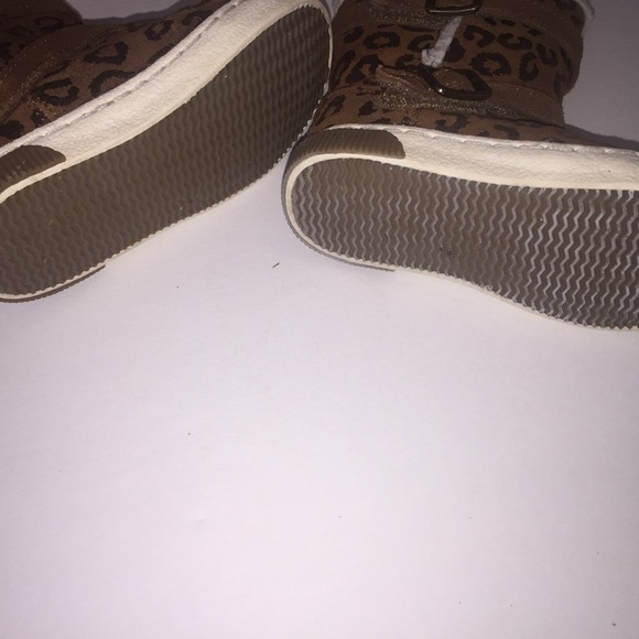 Girls Stride Rite Leopard Brown Boots 7 Kids - Picture 6 of 7